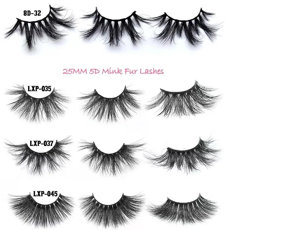 Cutom Long Full Strip Glitter & Shimmery Mink Hair Eye Lashes, Thick Long Mink Eyelashes 8d Mink Fur Lashes Wholesale Vendor