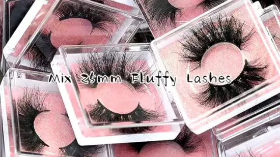 Glam Lashes Collection Cílios Mink Faixa Completa Cílios Remi Cílios Reais Fábrica