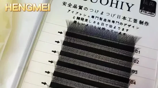 Cílios em formato Y individual em forma de Y Cílios macios Cílios com volume pré-fabricado Ventiladores de cílios Yy fosco Extensão de cílios